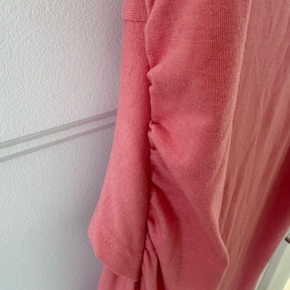 SHEIN Pink Ruched Back Midi Dress Spaghetti Straps Size XL - Picture 4 of 5